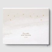 Geslachtsneutrale bruine teddybeer-Baby shower Gastenboek (Achterkant)