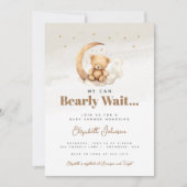 Geslachtsneutrale bruine teddybeer-Baby shower Kaart (Voorkant)