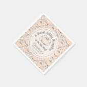 Geslachtsneutrale crème Little Pumpkin Baby shower Servet (Hoek)