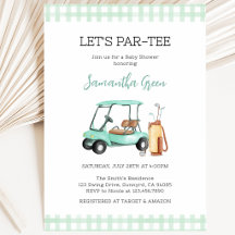 Geslachtsneutrale golf baby shower