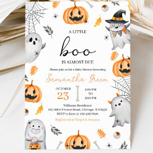 Geslachtsneutrale Halloween-babyborrel Kaart