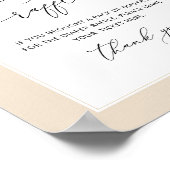 Geslachtsneutrale herfst bloemenboog Luierverlotin Poster (Hoek)