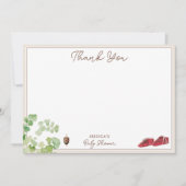 Geslachtsneutrale  kinderspeelgoed Baby shower Bedankkaart (Voorkant)