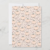 Geslachtsneutrale kleine pompoen Herfst Baby showe Kaart (Achterkant)