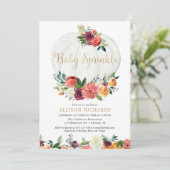 Geslachtsneutrale kleine pompoen herfst baby sprin kaart (Staand voorkant)