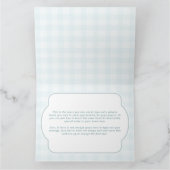 Geslachtsneutrale lokaal geteelde Baby shower vouw Bedankkaart (Binnen)