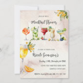 Geslachtsneutrale mocktail Baby shower uitnodiging (Voorkant)
