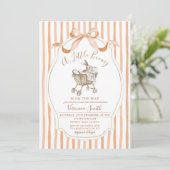 Geslachtsneutrale Pasen Lente Konijn Baby Shower Kaart (Staand voorkant)