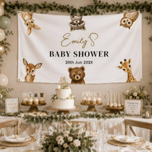 Geslachtsneutrale Safari Baby Shower Slagbanner Spandoek