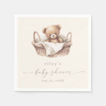 Geslachtsneutrale teddybeer Boho-Baby shower