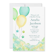 Geslachtsneutrale Watercolor Ballon Baby Shower