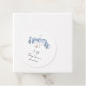 Geslachtsneutrale winterpolaire Beer Baby shower Bedankjes Labels (In situ)