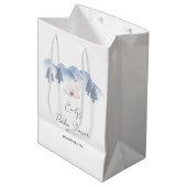 Geslachtsneutrale winterpolaire Beer Baby shower Medium Cadeauzakje (Voorkant Gekanteld)