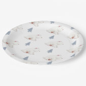 Geslachtsneutrale winterpolaire Beer Baby shower Papieren Bordje (Gekanteld)