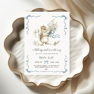 Geslachtsneutrale Woodland Eekhoorn Baby Shower Kaart