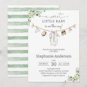 Geslachtsonafhankelijke babyshower kaart (Voorkant / Achterkant)