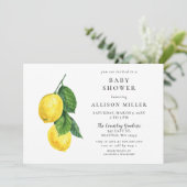 Geslachtsonafhankelijke babyshower uitnodiging met (Staand voorkant)