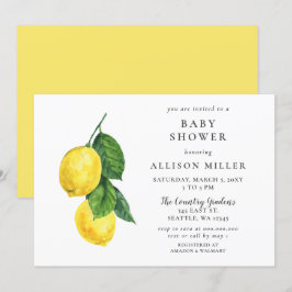 Geslachtsonafhankelijke babyshower uitnodiging met