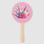 Geslachtsonthulling handventilator bowlingkegels handwaaier (Achterkant)