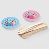 Geslachtsonthulling handventilator bowlingkegels handwaaier (Niet-gemonteerd)