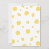 Geslachtsonthullingsfeest met bijenthema kaart (Achterkant)