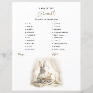 Geslachtsonzijdige baby shower met konijn