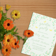 Geslachtsonzijdige baby shower tuinfeest