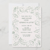 Geslachtsonzijdige babyshower uitnodigingen | Para (Voorkant)