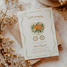 Geslachtsonzijdige herfst baby shower met kleine p