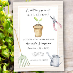 Geslachtsonzijdige Kleine Spruit Baby Shower Kaart