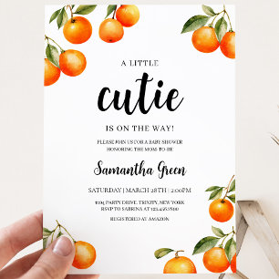 Geslachtsonzijdige Little Cutie Baby Shower Kaart