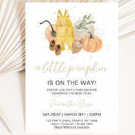 Geslachtsonzijdige Little Pumpkin Baby Shower Kaart