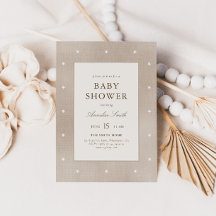 Geslachtsonzijdige Minimalistische Baby Shower voo