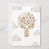 Geslachtsonzijdige Oh Babybeer Babyborrel Kaart (Achterkant)