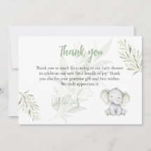 Geslachtsonzijdige Olifant Eucalyptus Baby Shower