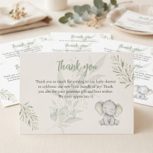 Geslachtsonzijdige Olifant Eucalyptus Baby Shower