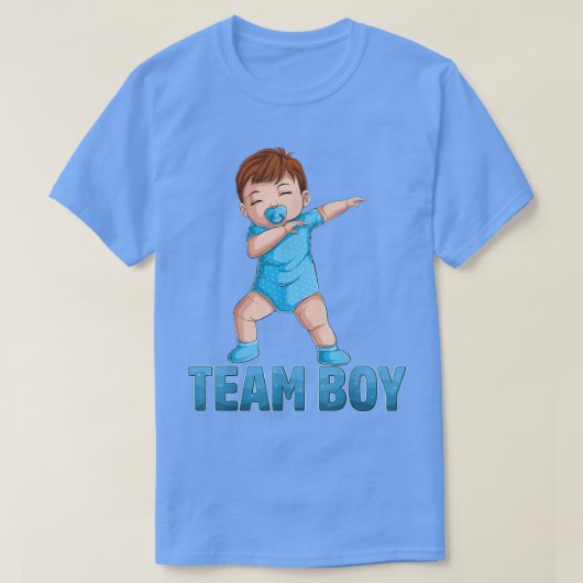 Geslachtsrelevante partijteam jongen bekendmaking  t-shirt (Design voorkant)