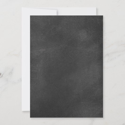 Geslachtsverdeling Baby shower uitnodiging (Achterkant)