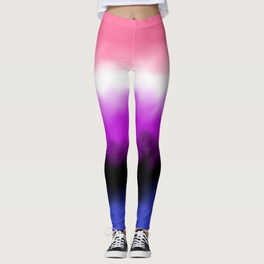 Geslachtsvloeibare Vlag Leggings (Voorkant)
