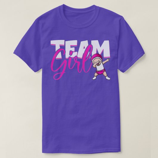 Geslachtsweergave van Baby tussen team en team T-shirt (Design voorkant)