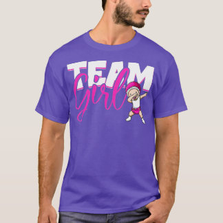 Geslachtsweergave van Baby tussen team en team T-shirt