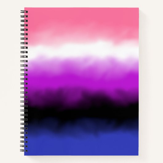 Geslachtvloeibare Vlag Notitieboek (Voorkant)