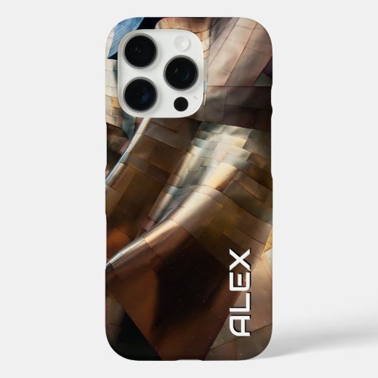 Geslagen kopertextuur - organisch Abstract metaal Case-Mate iPhone Case (Achterkant)