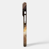 Geslagen kopertextuur - organisch Abstract metaal Case-Mate iPhone Case (Achterkant / Links)