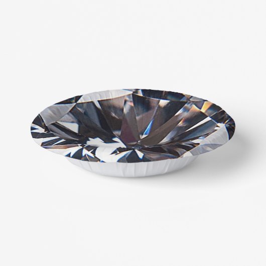 Geslepen Elegante Diamanten Edelsteen Afbeelding P Papieren Kommen (Gebogen)