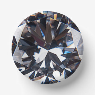 Geslepen Elegante Diamanten Edelsteen Afbeelding P Papieren Kommen
