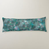 Geslepen groencyaan over onafgewerkt wandpleister lichaamskussen (Achterkant)