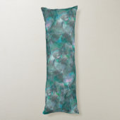 Geslepen groencyaan over onafgewerkt wandpleister lichaamskussen (Achterkant (Verticaal))