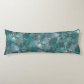 Geslepen groencyaan over onafgewerkt wandpleister lichaamskussen (Voorkant)