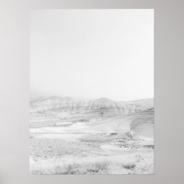  geslepen heuvels in het gestreepte gesteente poster